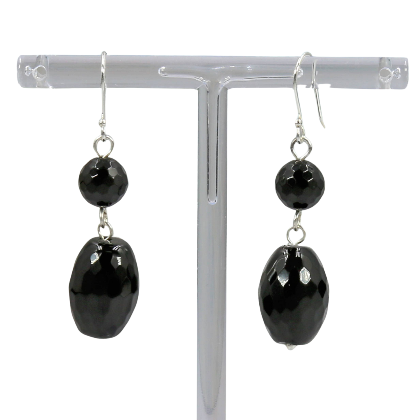 Black Onyx Drop Earrings