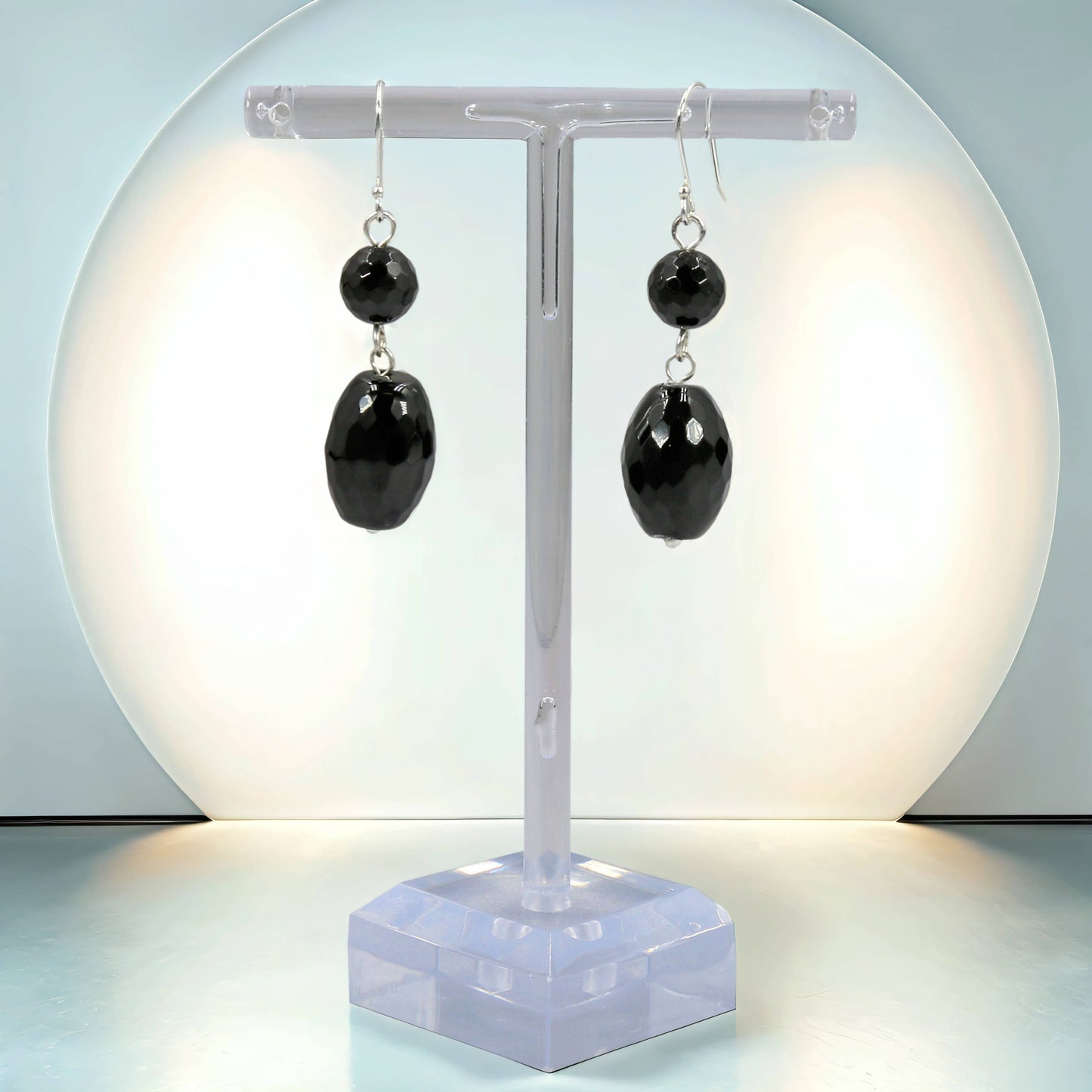 Black Onyx Drop Earrings
