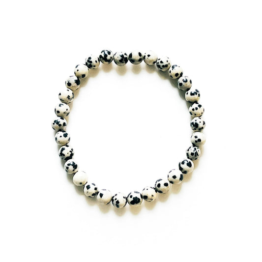 Dalmatian Jasper Bracelet 6mm