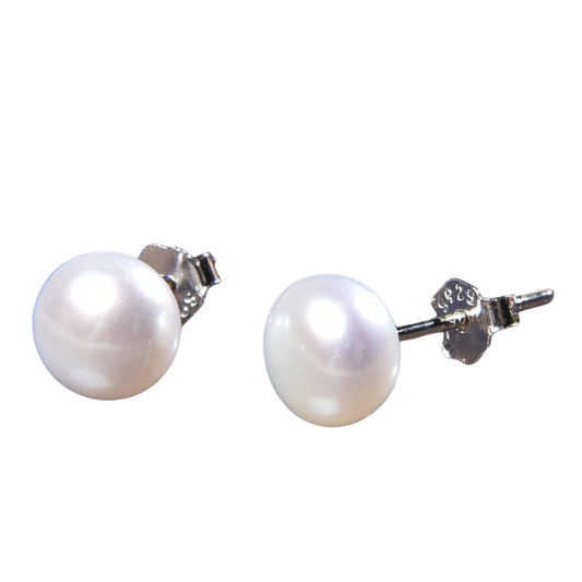 Pearl Stud Earrings 6-7 MM