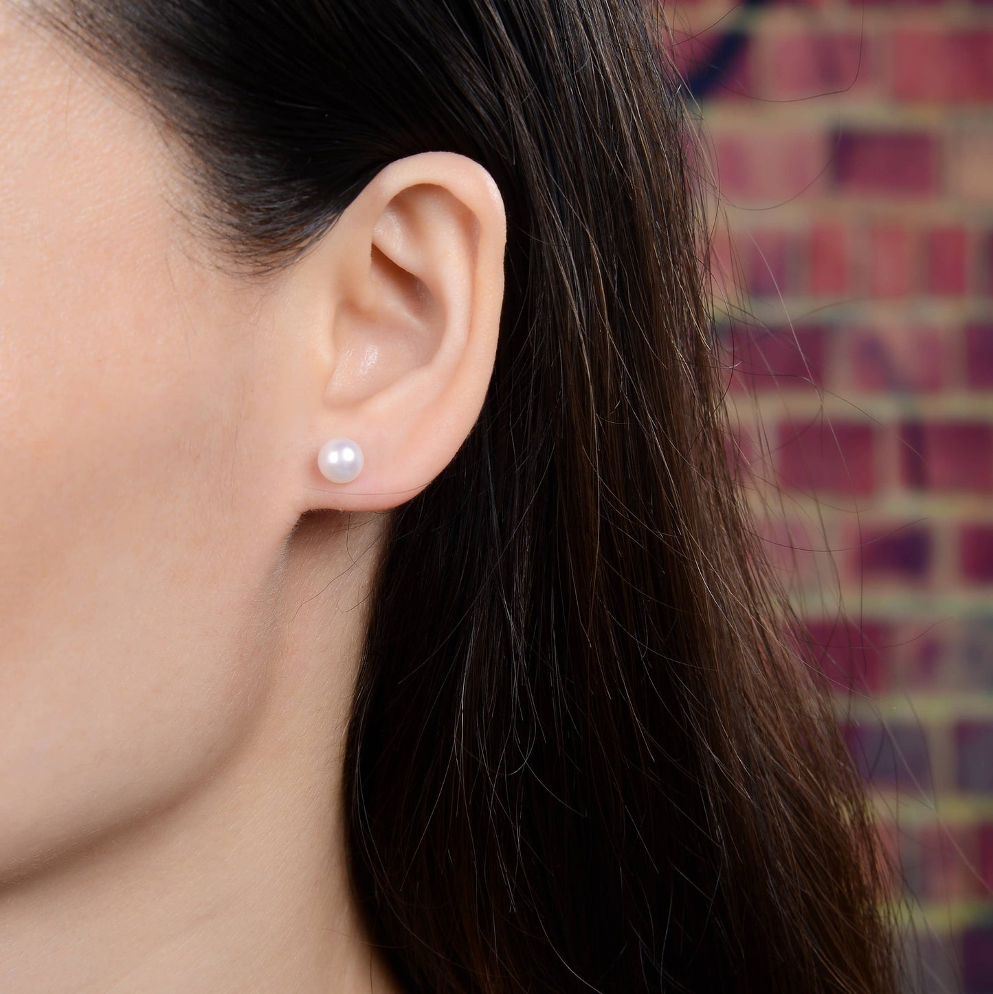 Pearl Stud Earrings 6-7 MM